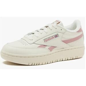 Reebok Women's Club C Double Revenge Platform Sneaker, Chalk/Smokey Rose, 10
